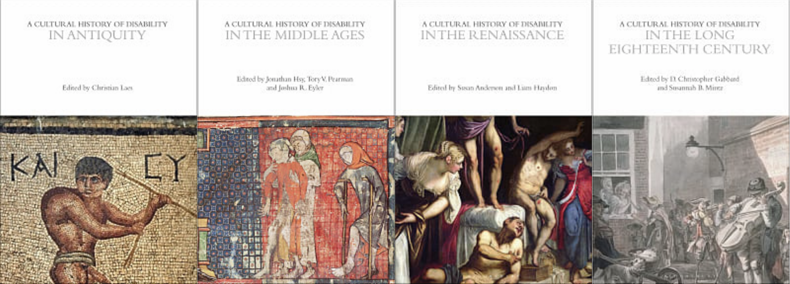 Cover images of premodern books from Bloomsbury Cultural History series